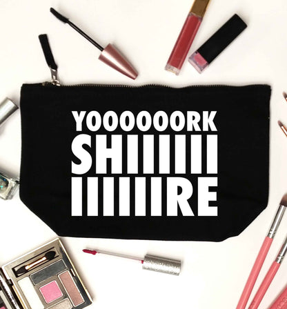 Yoooorkshiiiiire black makeup bag