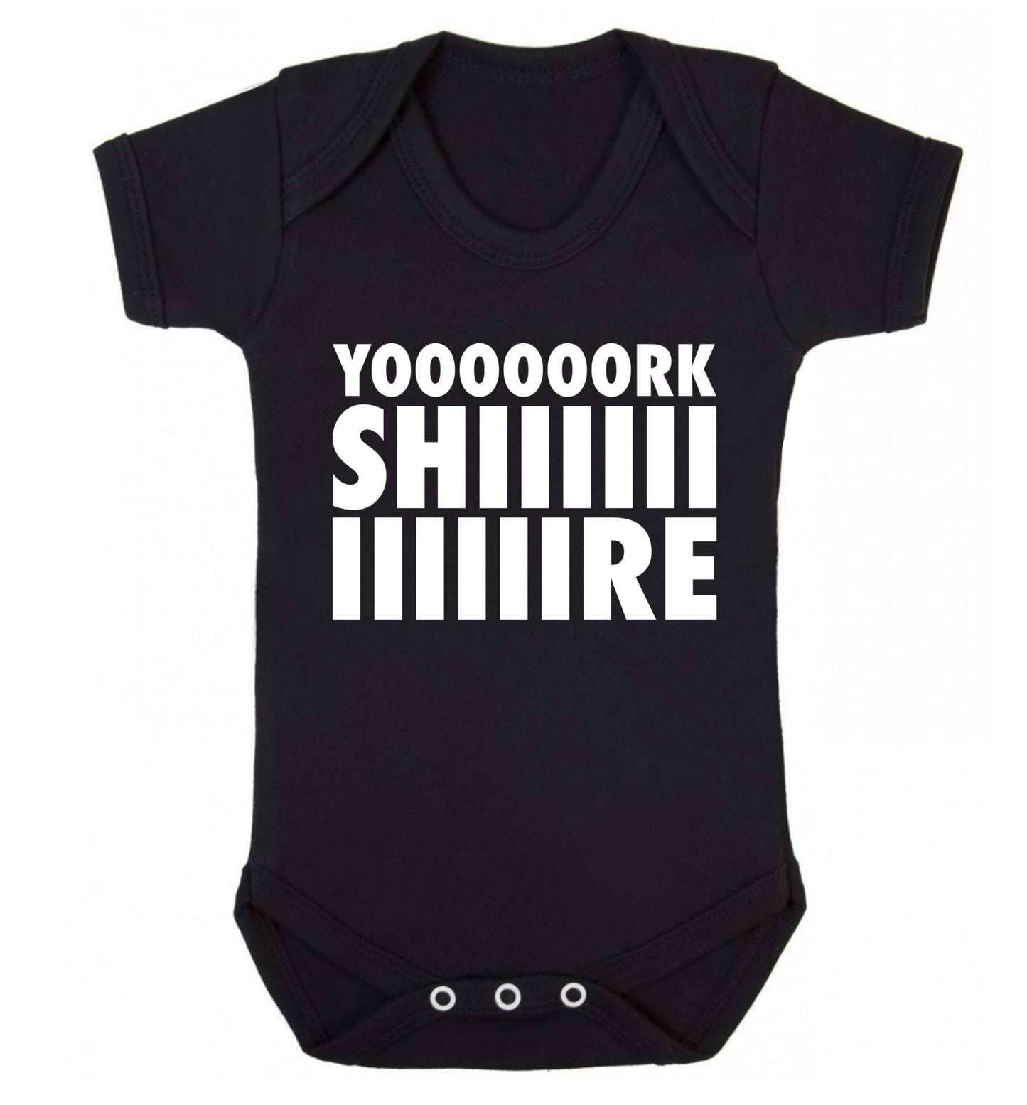 Yoooorkshiiiiire Baby Vest black 18-24 months