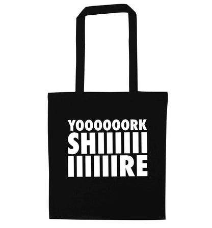 Yoooorkshiiiiire black tote bag