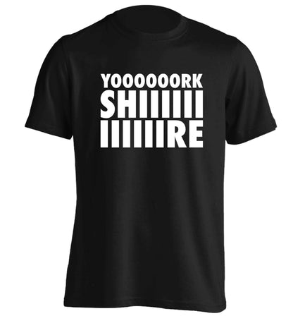 Yoooorkshiiiiire adults unisex black Tshirt 2XL
