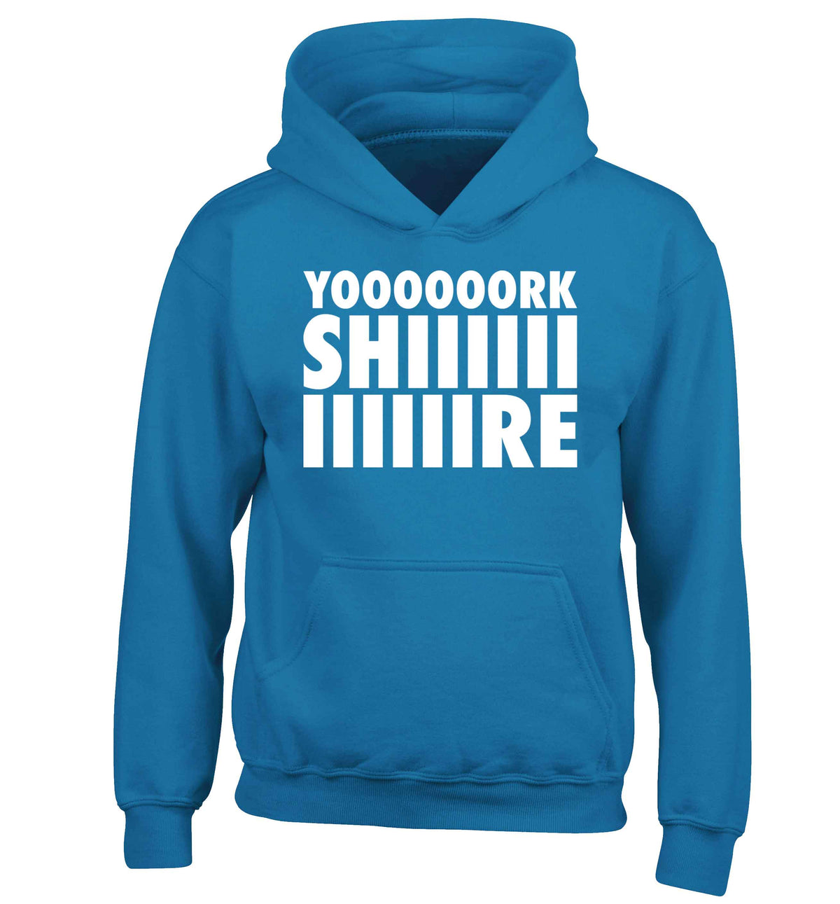 Yoooorkshiiiiire children's blue hoodie 12-13 Years