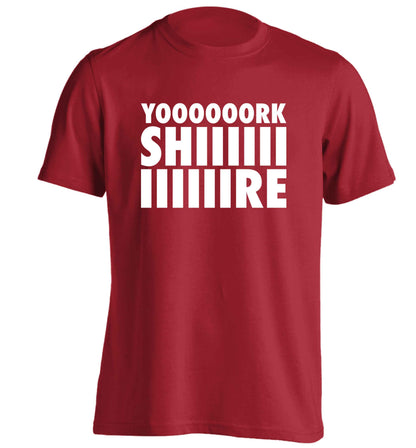 Yoooorkshiiiiire adults unisex red Tshirt 2XL