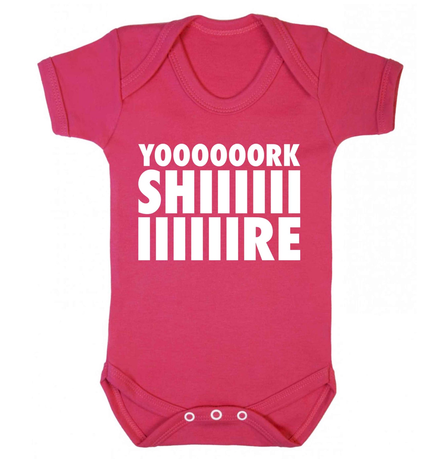 Yoooorkshiiiiire Baby Vest dark pink 18-24 months