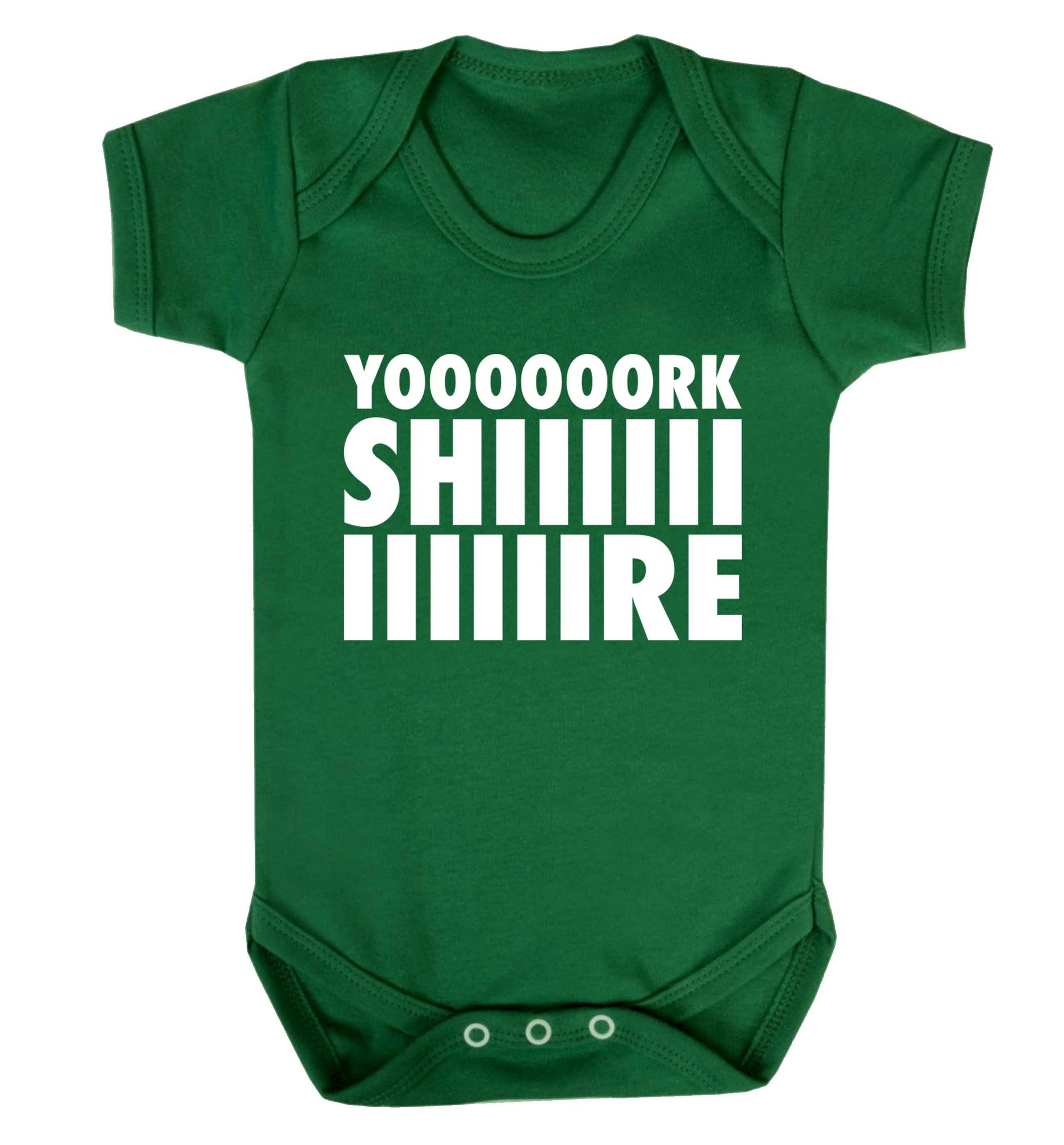 Yoooorkshiiiiire Baby Vest green 18-24 months