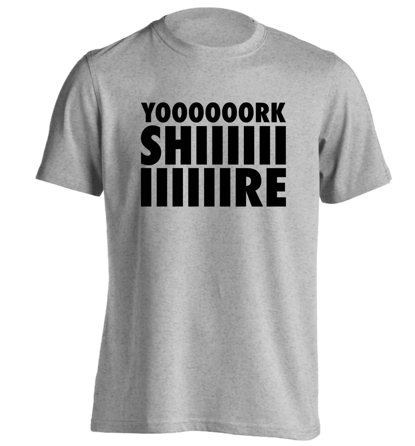 Yoooorkshiiiiire adults unisex grey Tshirt 2XL