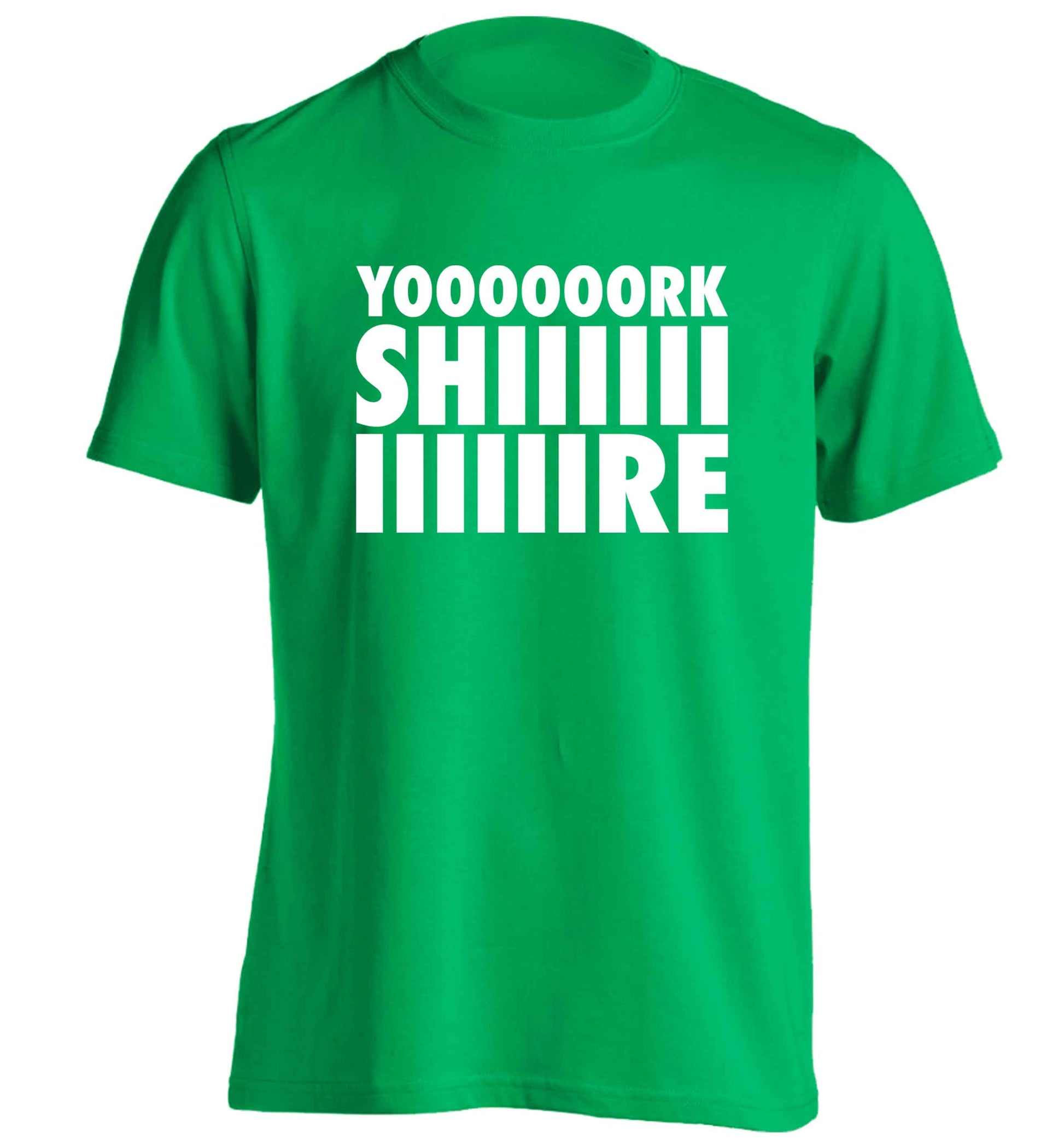 Yoooorkshiiiiire adults unisex green Tshirt 2XL