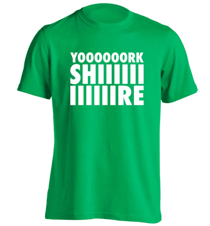 Yoooorkshiiiiire adults unisex green Tshirt 2XL