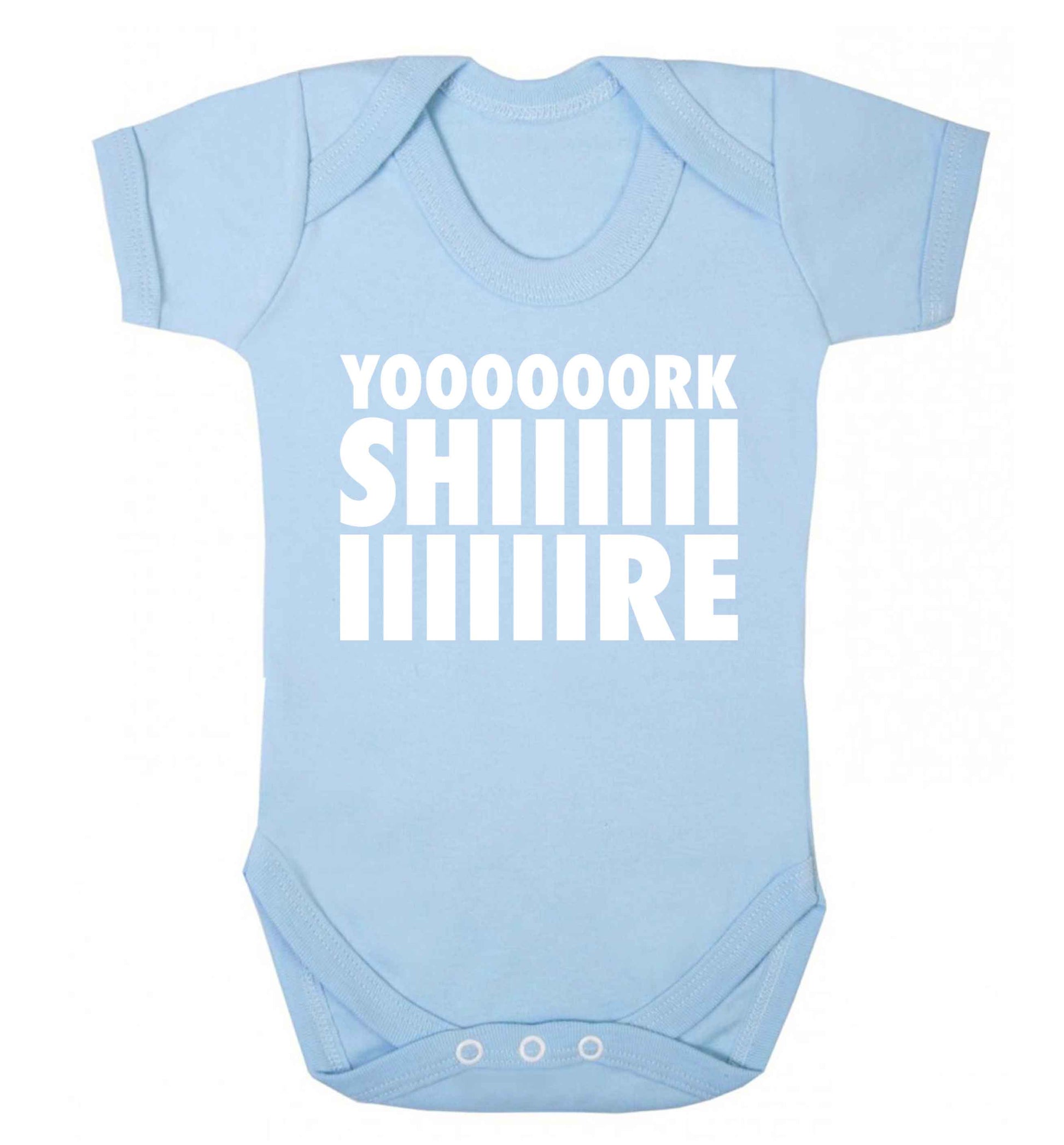 Yoooorkshiiiiire Baby Vest pale blue 18-24 months