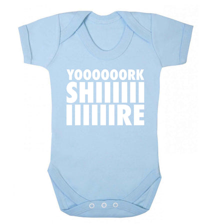 Yoooorkshiiiiire Baby Vest pale blue 18-24 months
