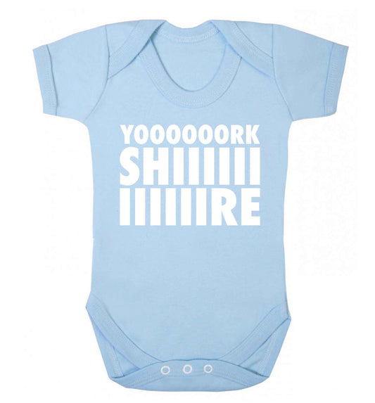 Yoooorkshiiiiire Baby Vest pale blue 18-24 months