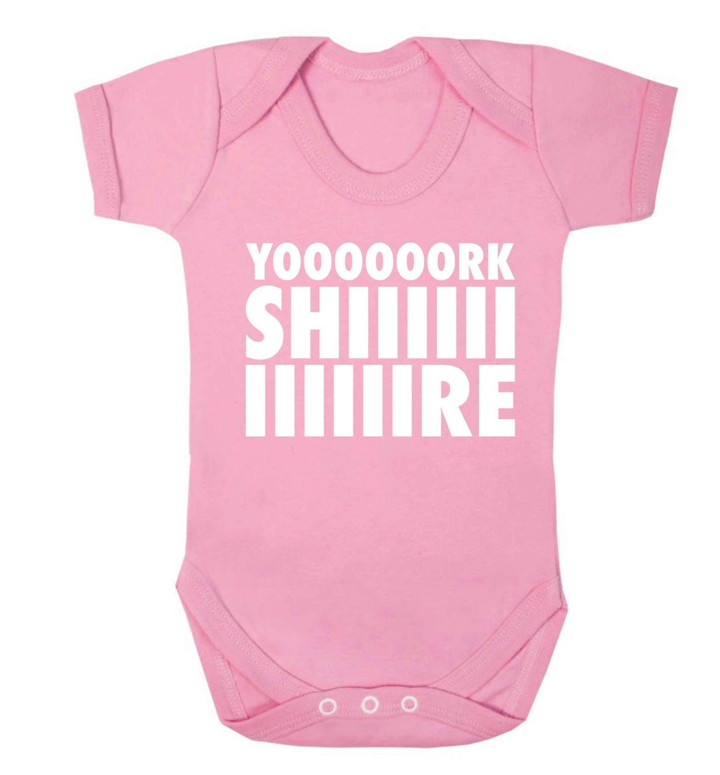 Yoooorkshiiiiire Baby Vest pale pink 18-24 months