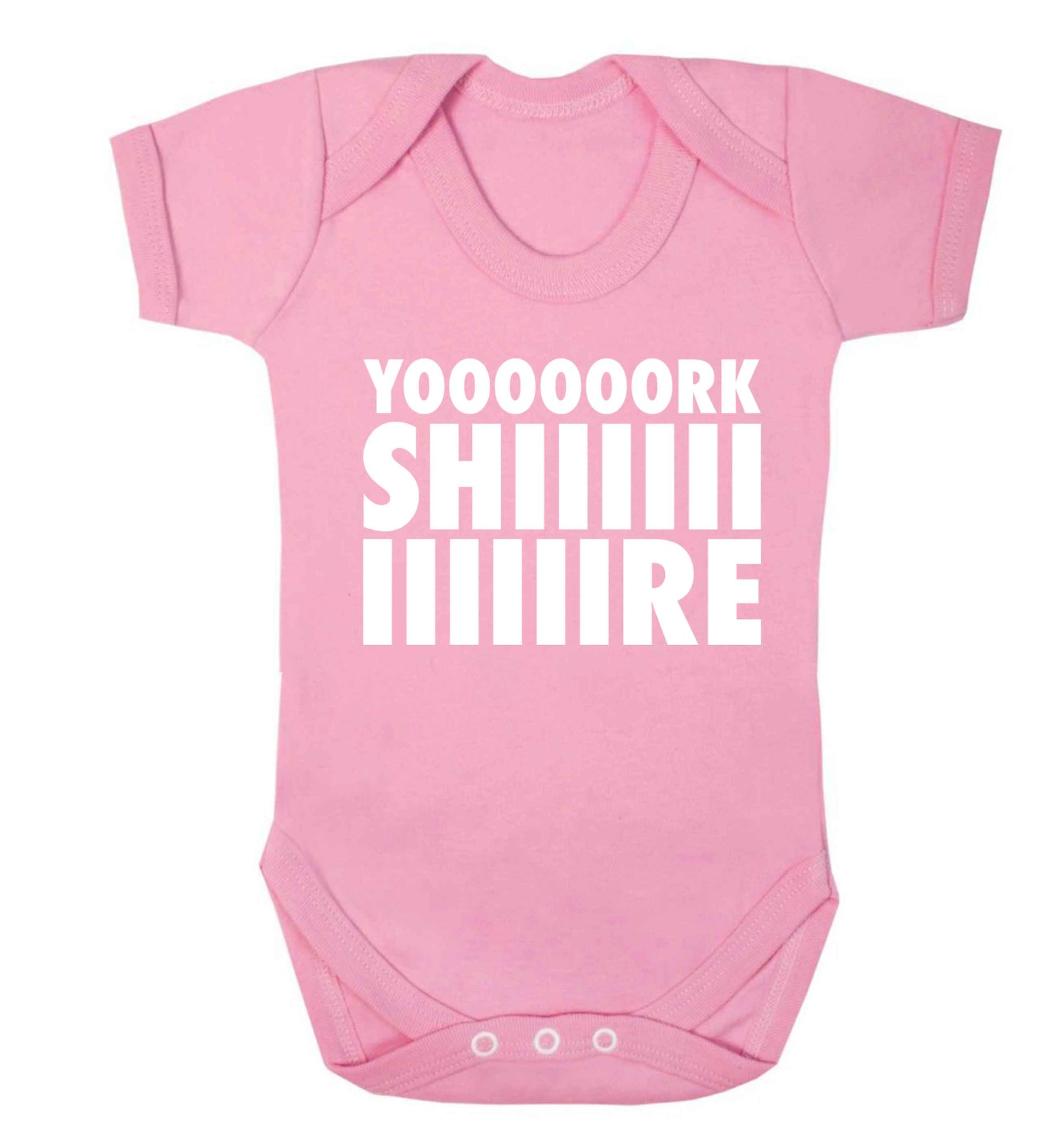 Yoooorkshiiiiire Baby Vest pale pink 18-24 months