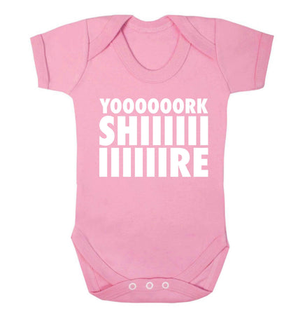 Yoooorkshiiiiire Baby Vest pale pink 18-24 months