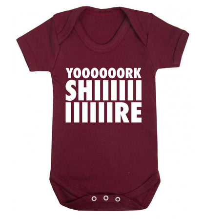 Yoooorkshiiiiire Baby Vest maroon 18-24 months