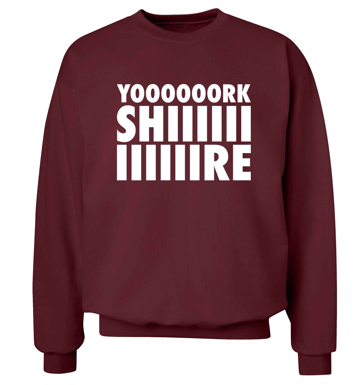 Yoooorkshiiiiire Adult's unisex maroon Sweater 2XL