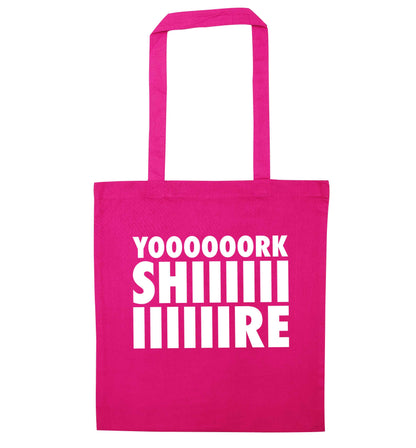 Yoooorkshiiiiire pink tote bag