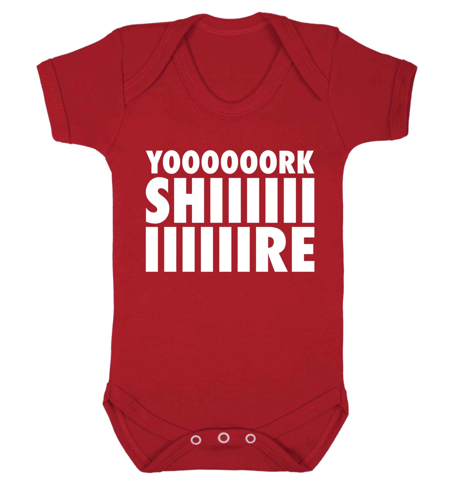 Yoooorkshiiiiire Baby Vest red 18-24 months