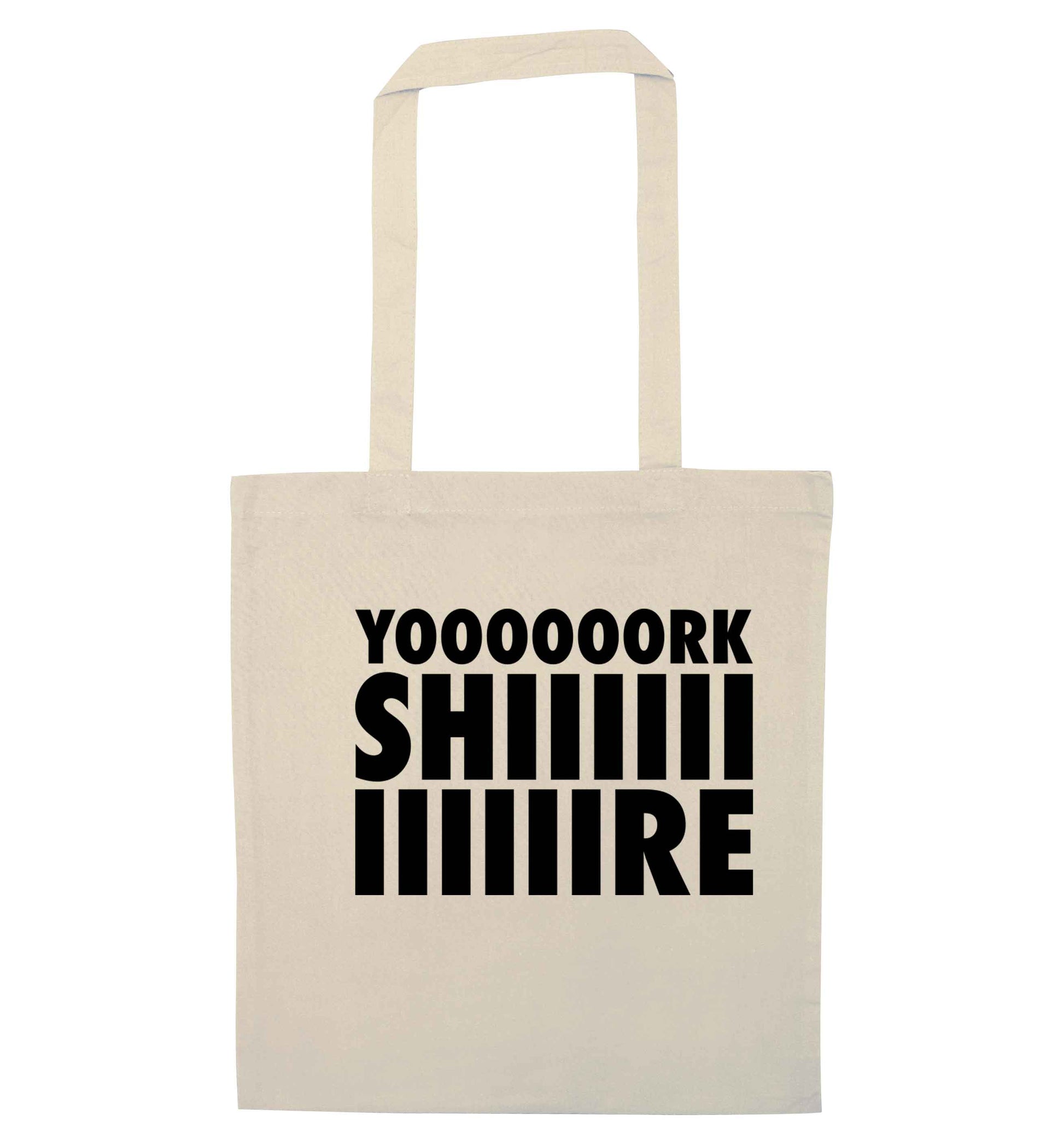 Yoooorkshiiiiire natural tote bag