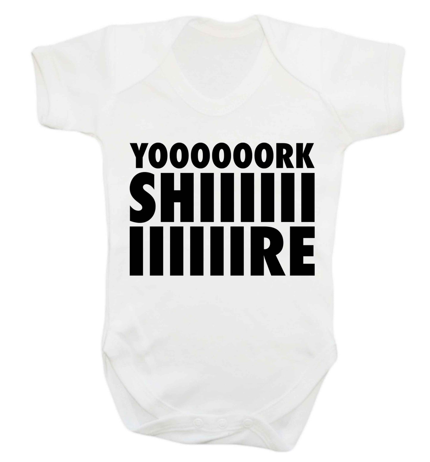 Yoooorkshiiiiire Baby Vest white 18-24 months