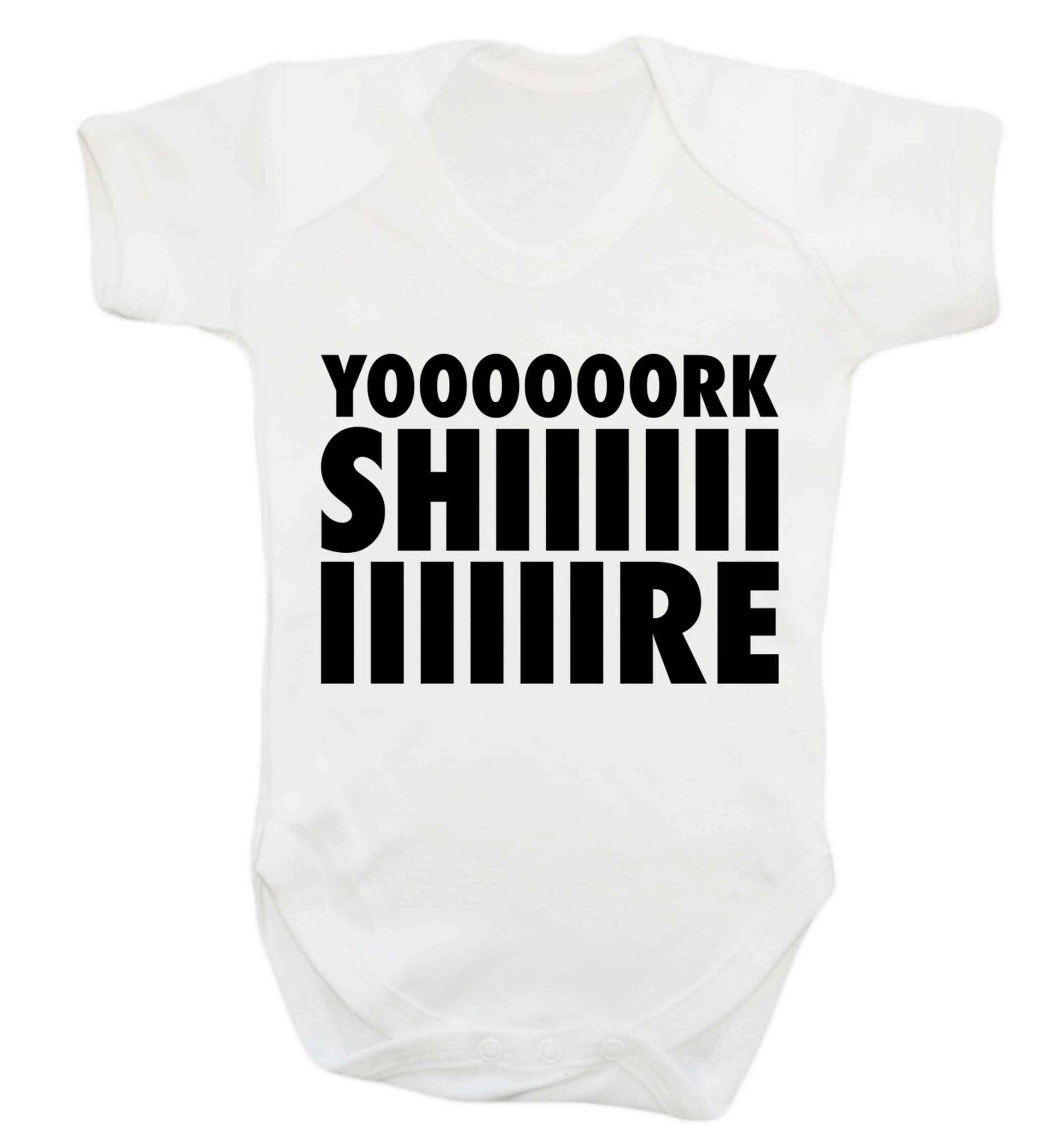 Yoooorkshiiiiire Baby Vest white 18-24 months