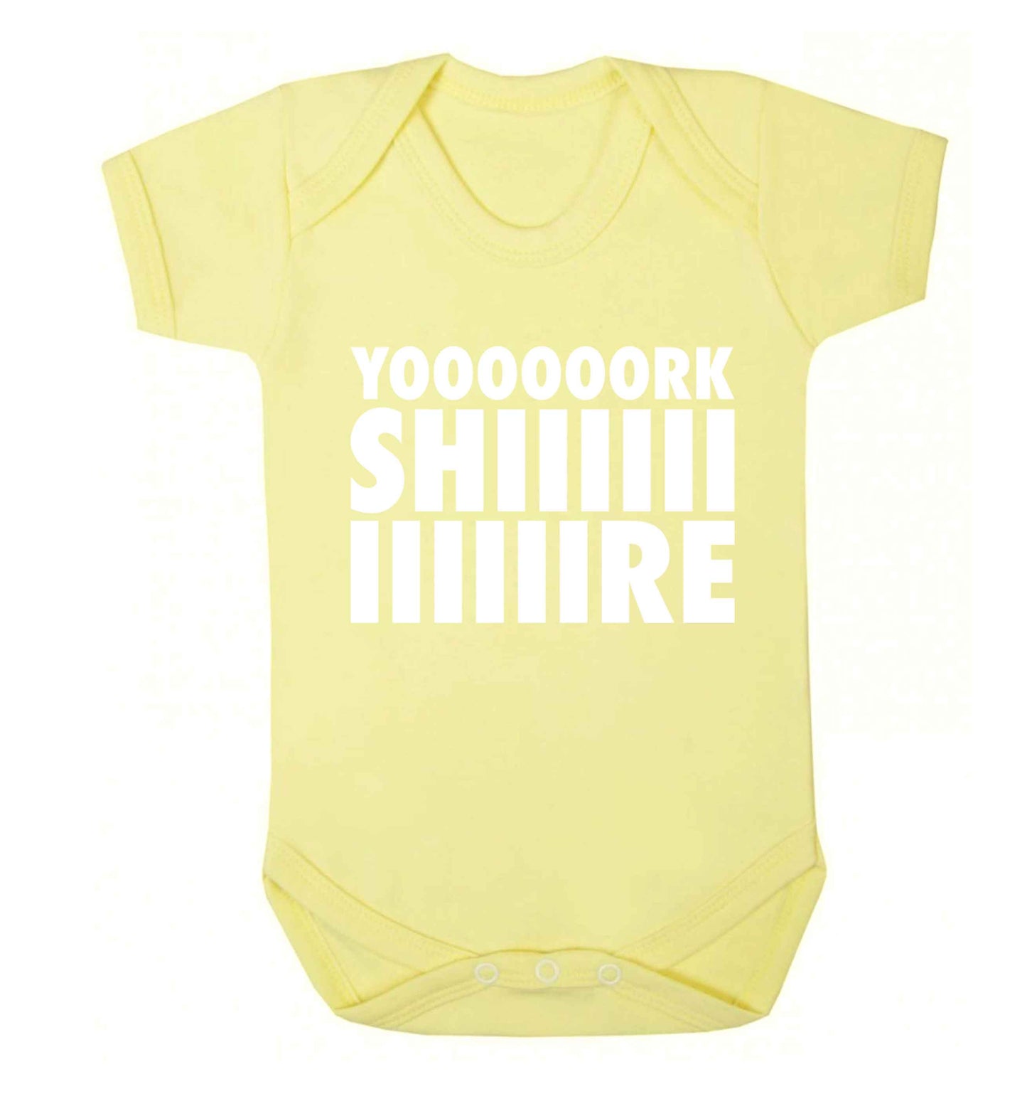 Yoooorkshiiiiire Baby Vest pale yellow 18-24 months