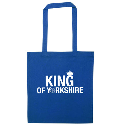 King of Yorkshire blue tote bag