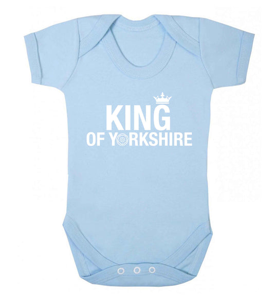 King of Yorkshire Baby Vest pale blue 18-24 months