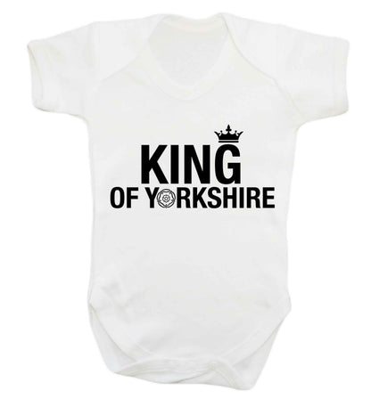 King of Yorkshire Baby Vest white 18-24 months