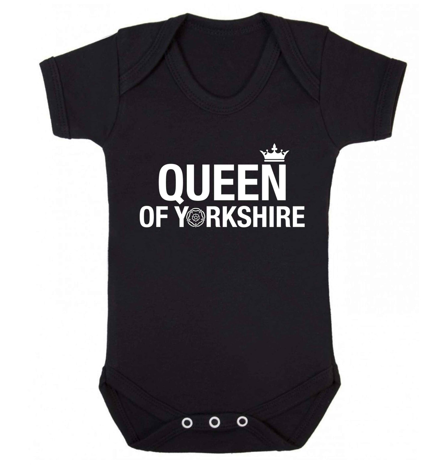 Queen of Yorkshire Baby Vest black 18-24 months