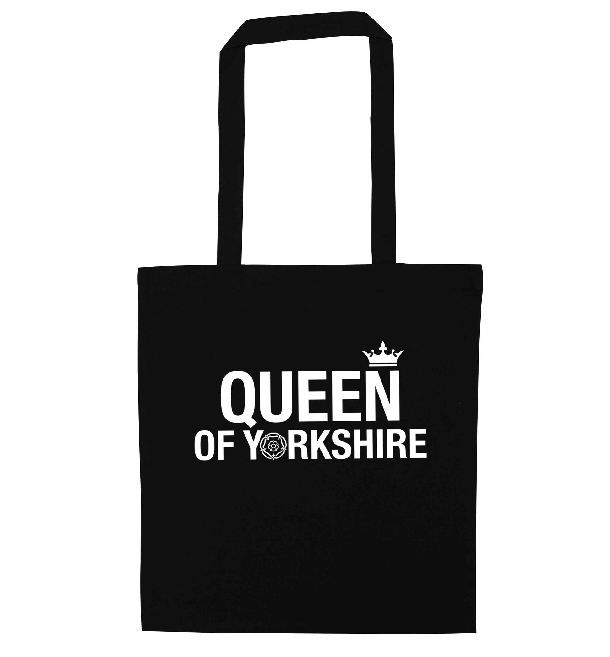 Queen of Yorkshire black tote bag