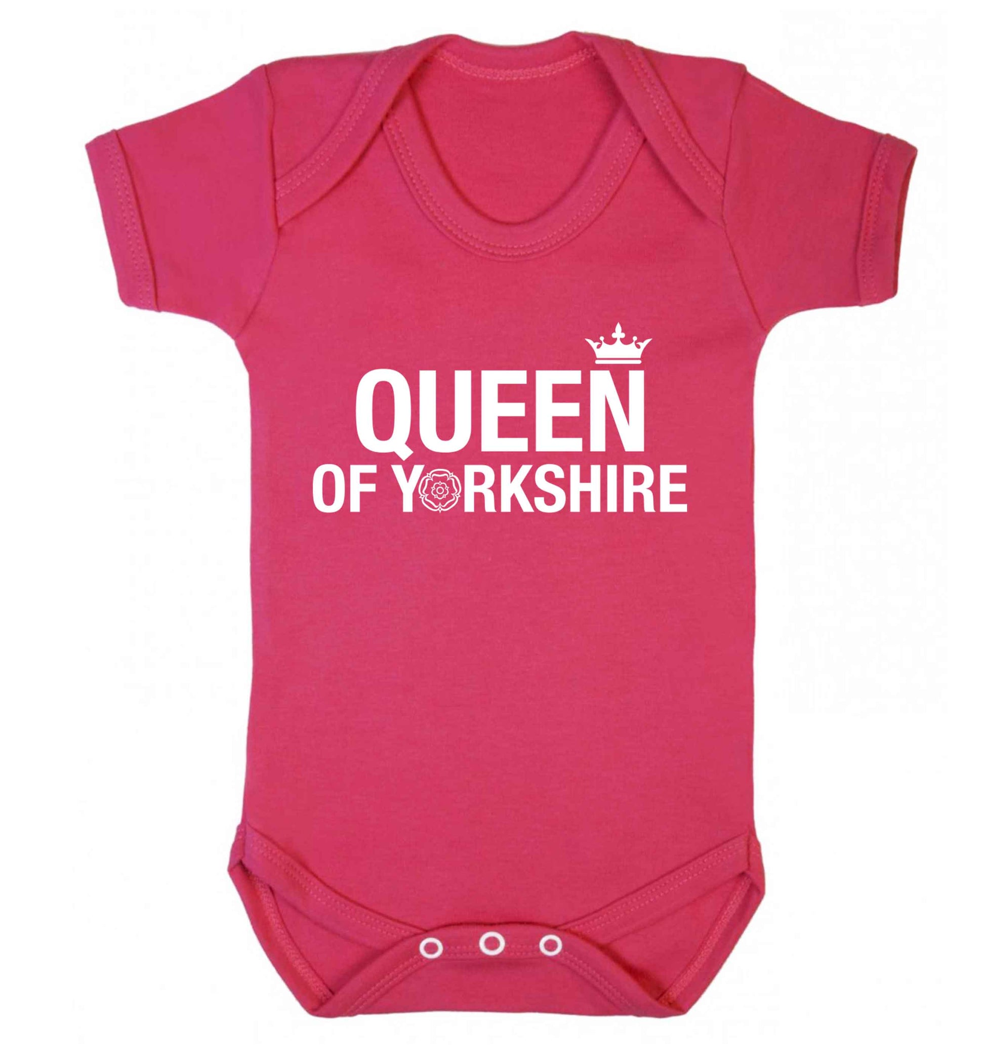 Queen of Yorkshire Baby Vest dark pink 18-24 months