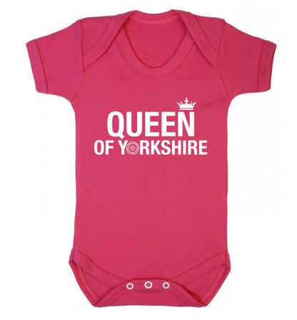Queen of Yorkshire Baby Vest dark pink 18-24 months