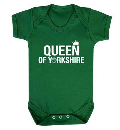 Queen of Yorkshire Baby Vest green 18-24 months