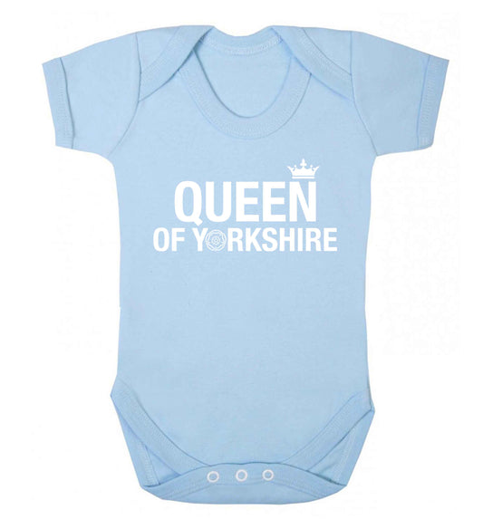 Queen of Yorkshire Baby Vest pale blue 18-24 months