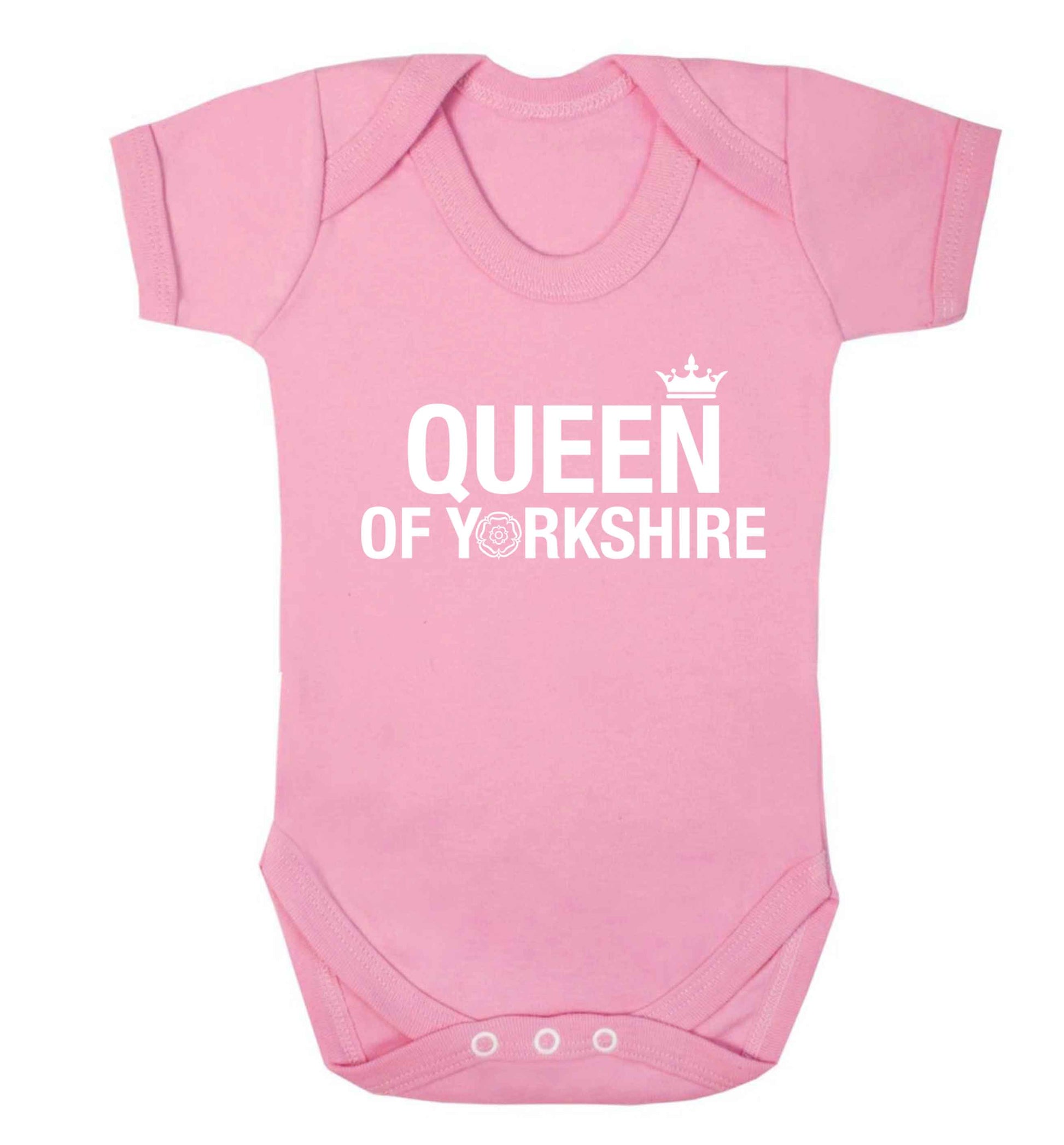 Queen of Yorkshire Baby Vest pale pink 18-24 months