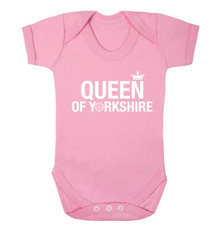 Queen of Yorkshire Baby Vest pale pink 18-24 months