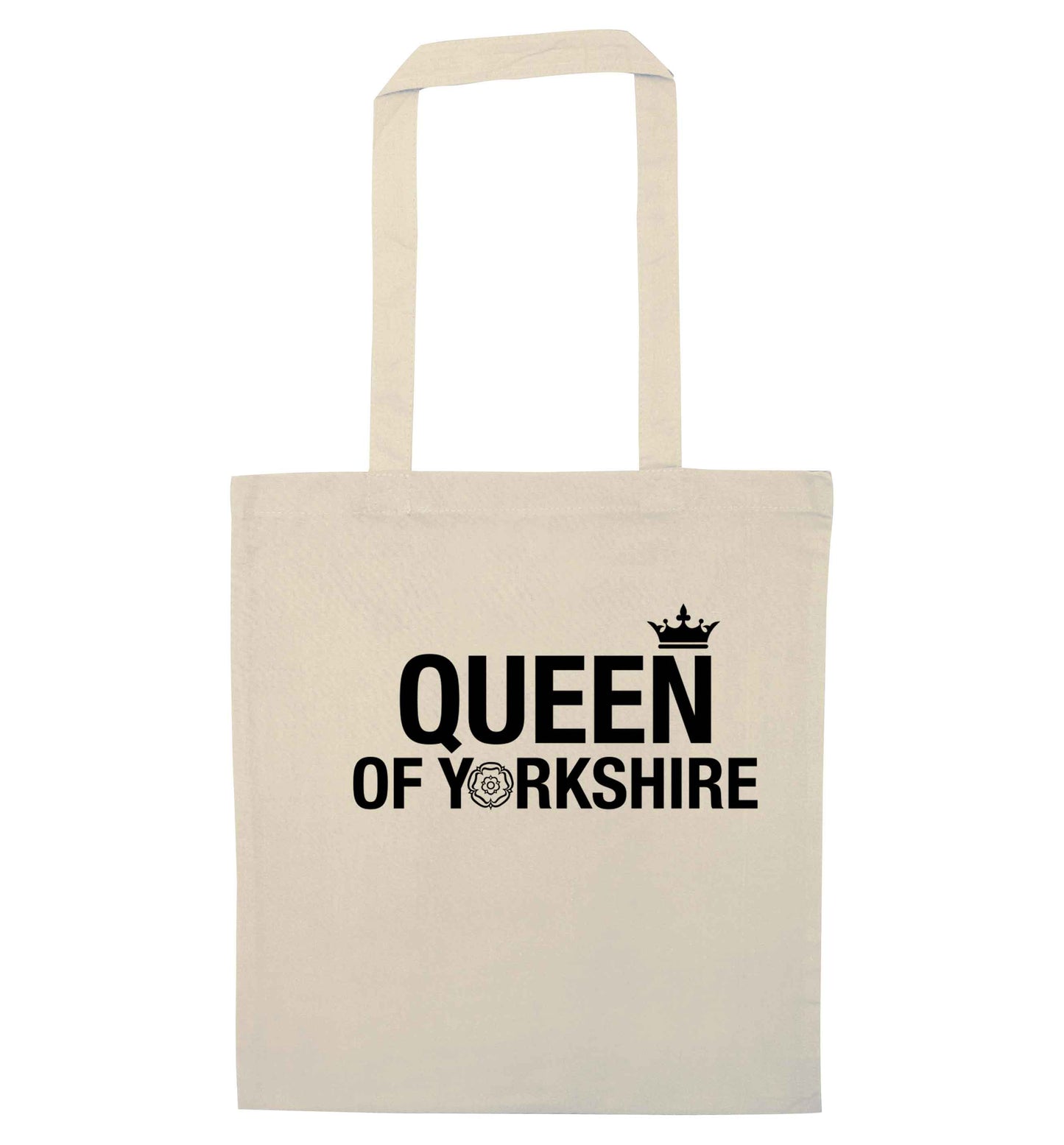Queen of Yorkshire natural tote bag