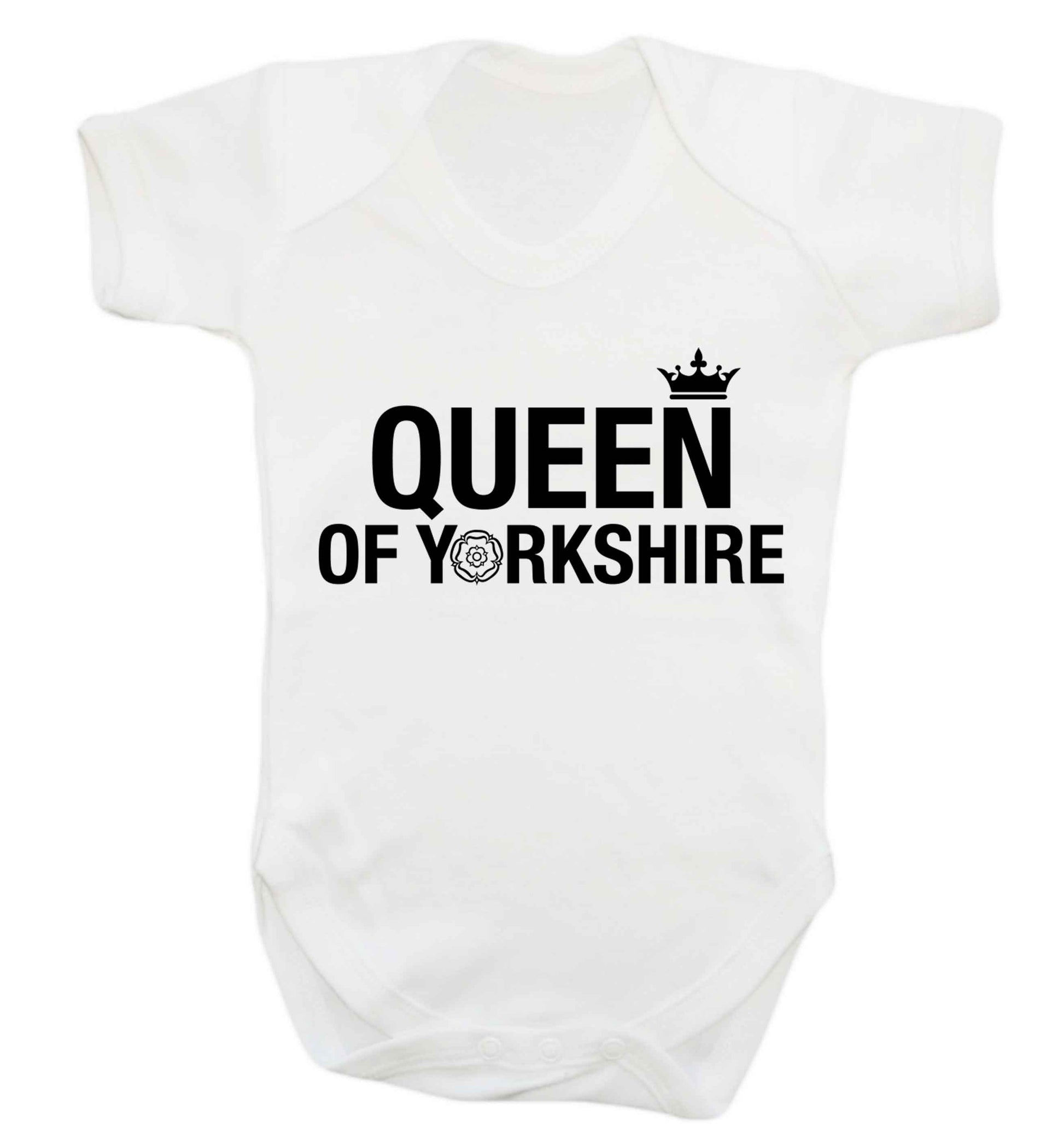 Queen of Yorkshire Baby Vest white 18-24 months