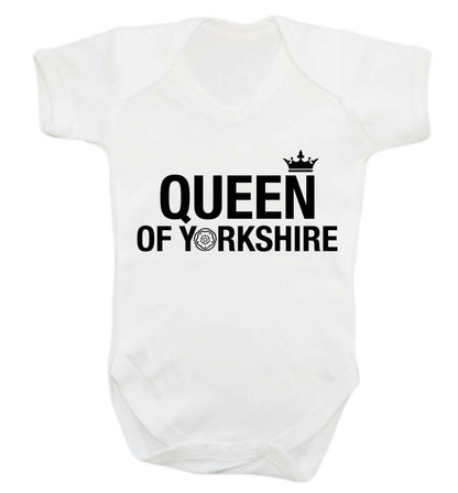 Queen of Yorkshire Baby Vest white 18-24 months
