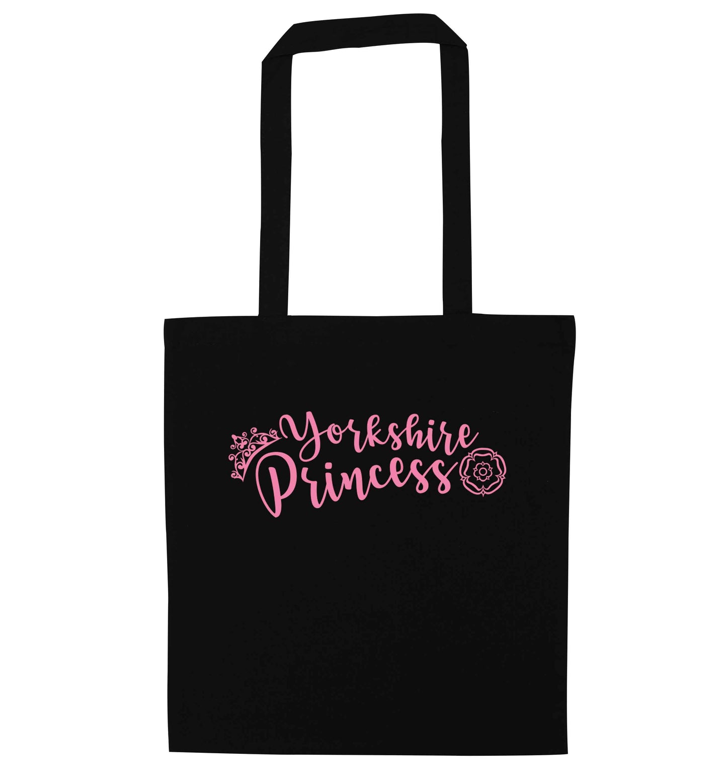 Yorkshire Princess black tote bag
