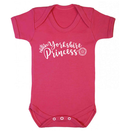 Yorkshire Princess Baby Vest dark pink 18-24 months