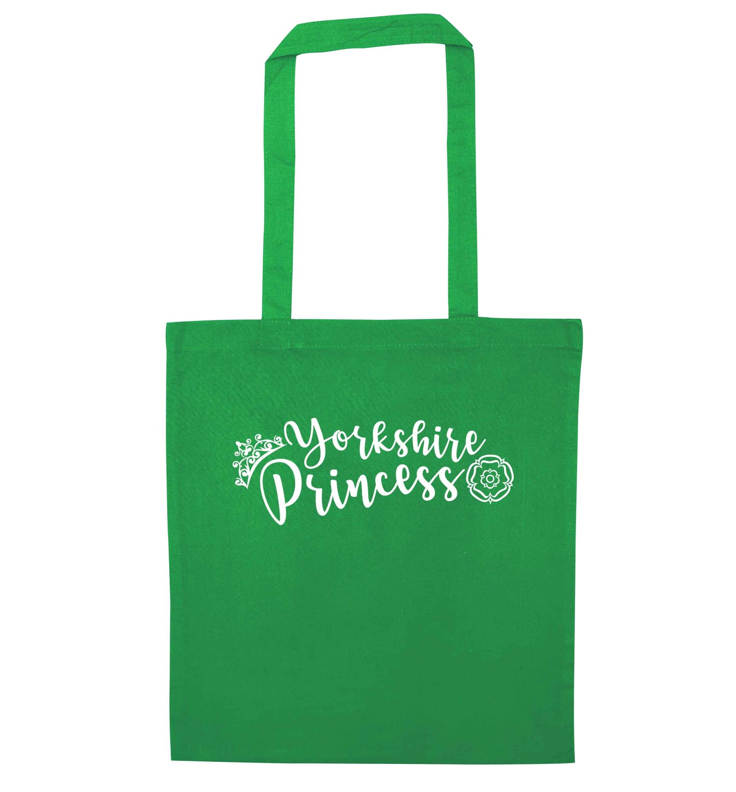 Yorkshire Princess green tote bag