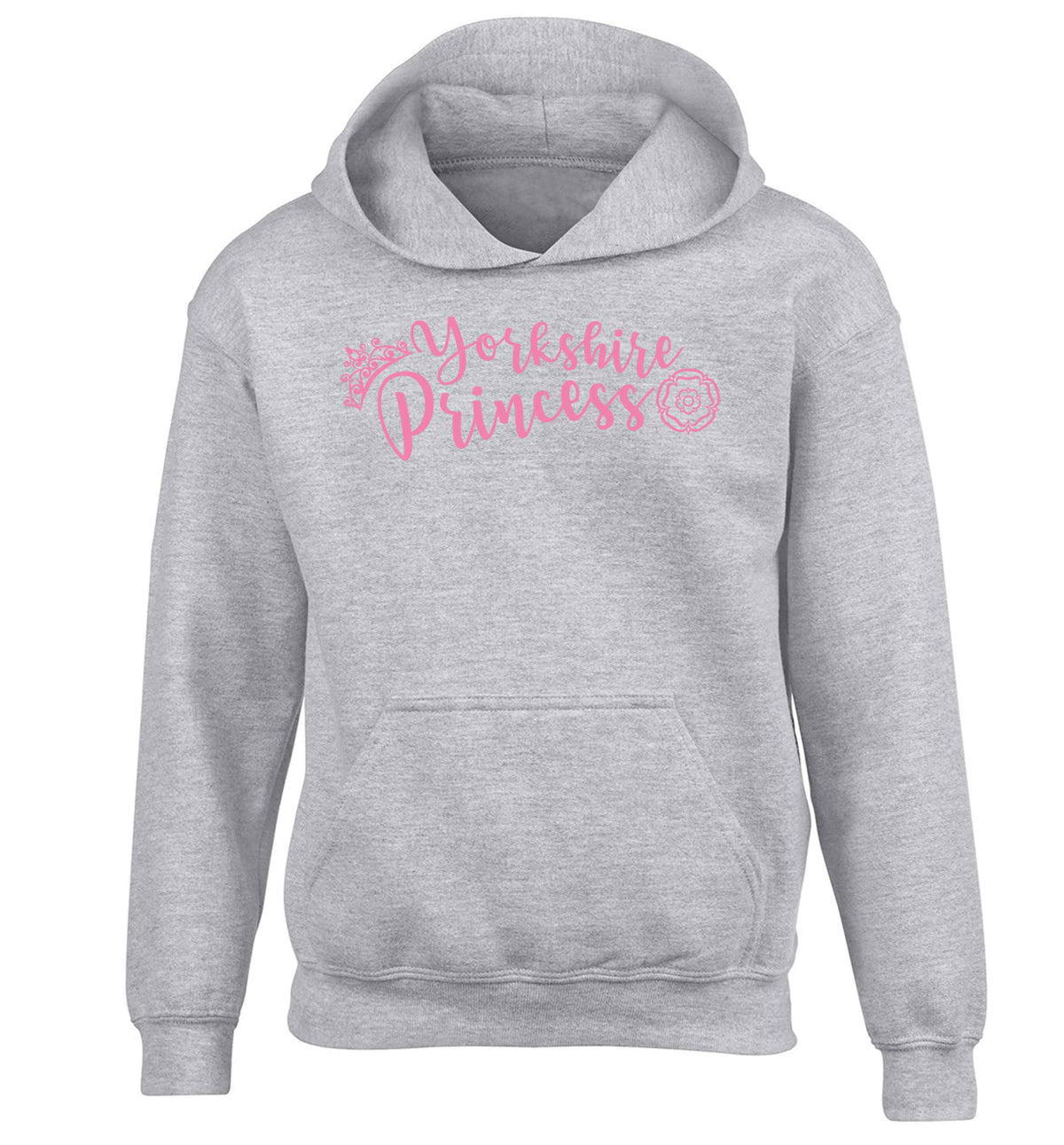 Yorkshire Princess children's grey hoodie 12-13 Years
