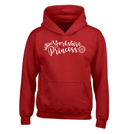 Yorkshire Princess children's red hoodie 12-13 Years