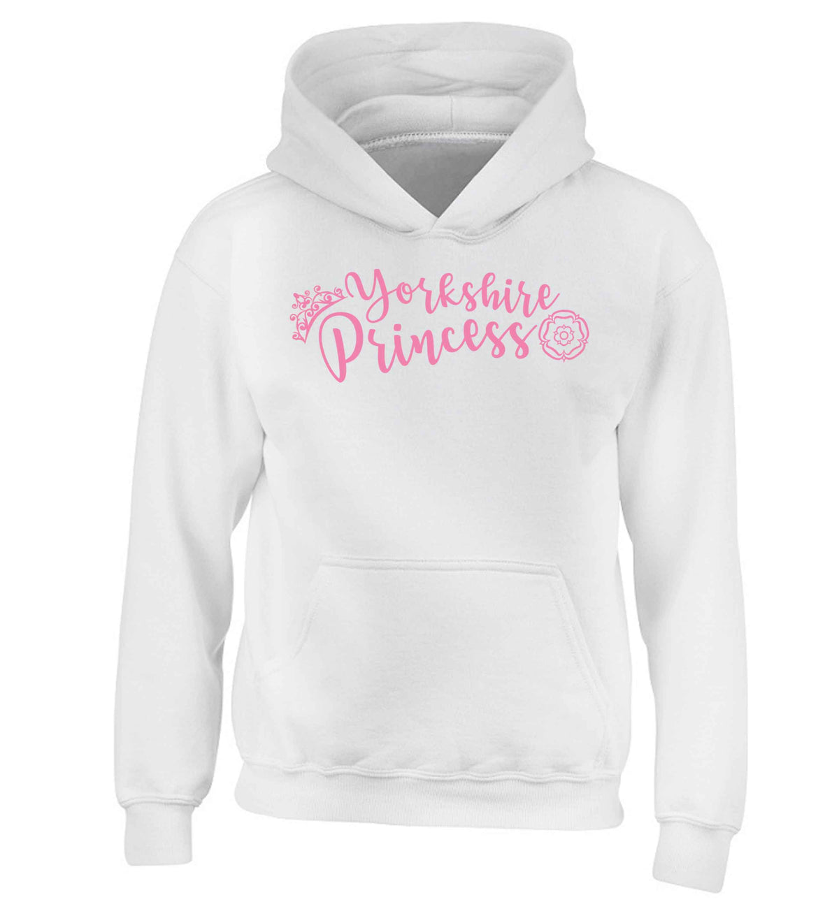 Yorkshire Princess children's white hoodie 12-13 Years