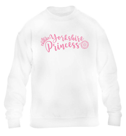 Yorkshire Princess children's white sweater 12-13 Years