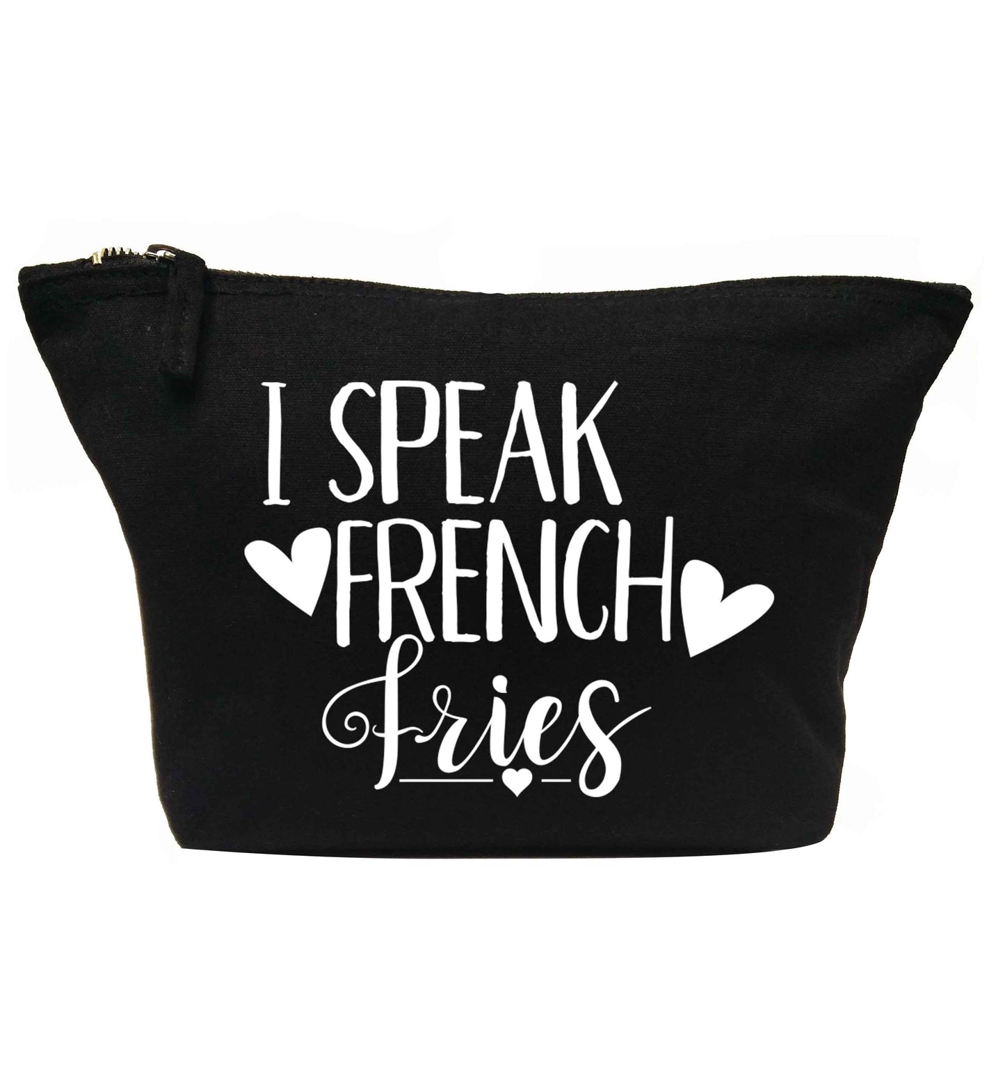 I speak French fries | makeup / wash bag