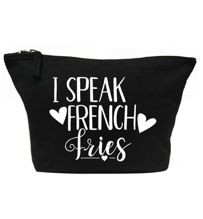 I speak French fries | makeup / wash bag