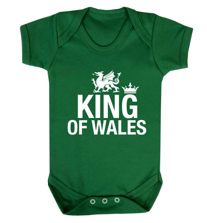 King of Wales Baby Vest green 18-24 months