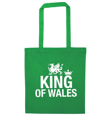 King of Wales green tote bag